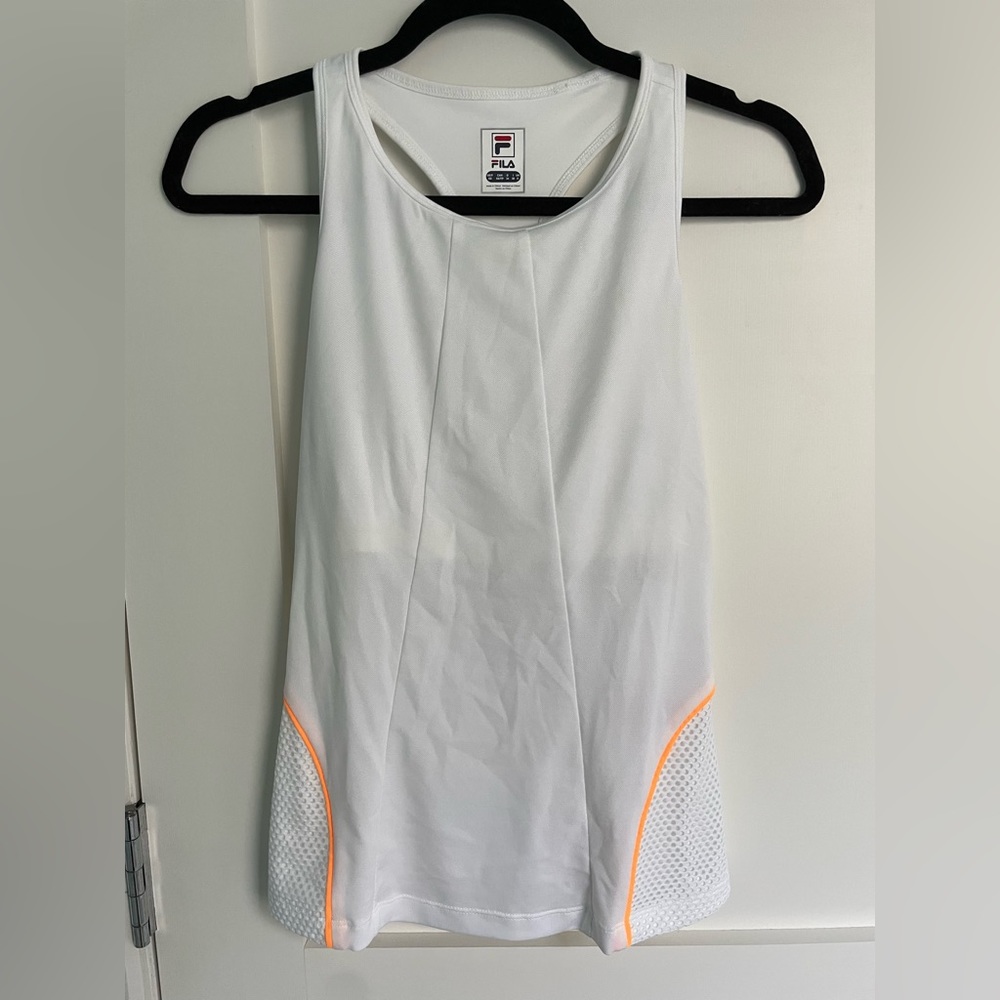 Fila white this racer back size xs